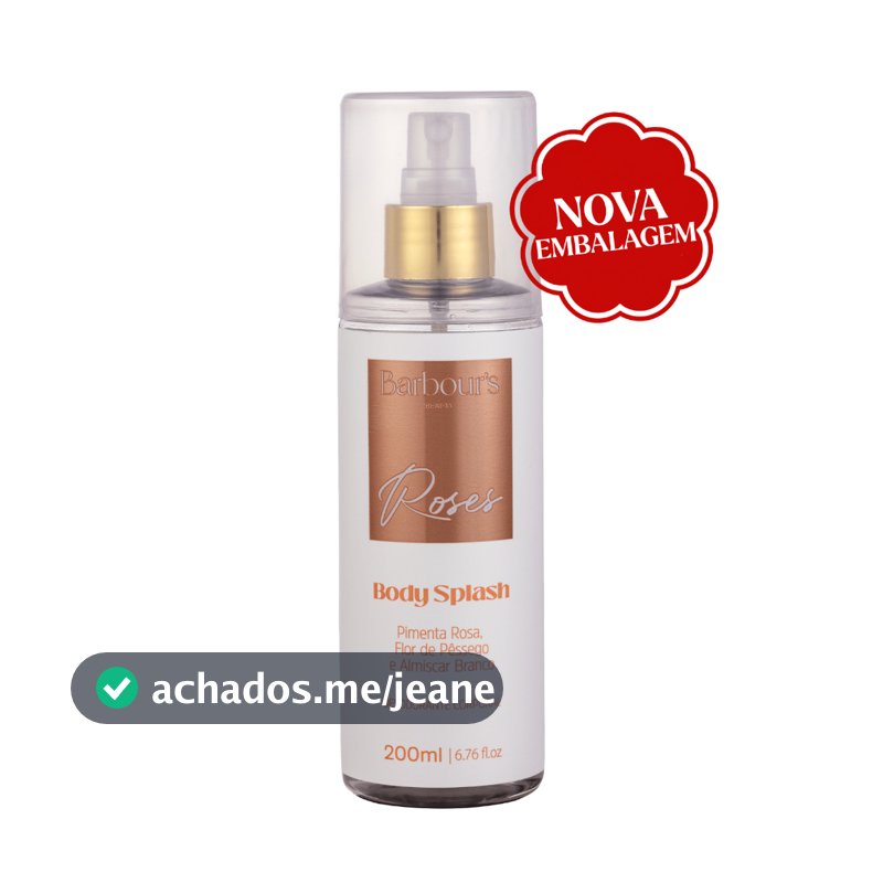 Body Splash Roses Barbour's Beauty 200ml Fragrância Floral Desodorante Colônia Toque Elegante