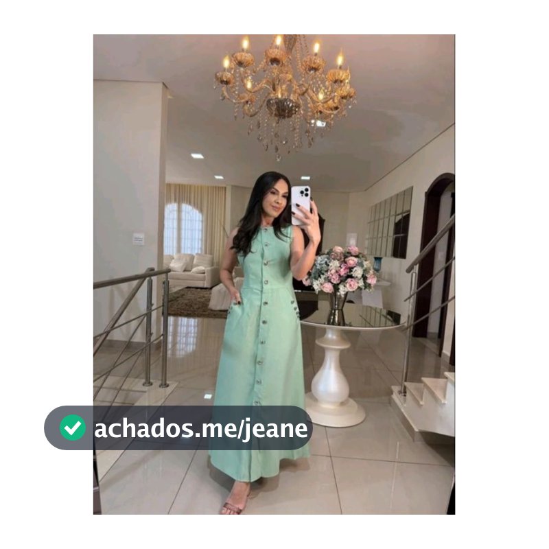 Vestido Longo Com Detalhe Em Botão E Bolso Na Lateral