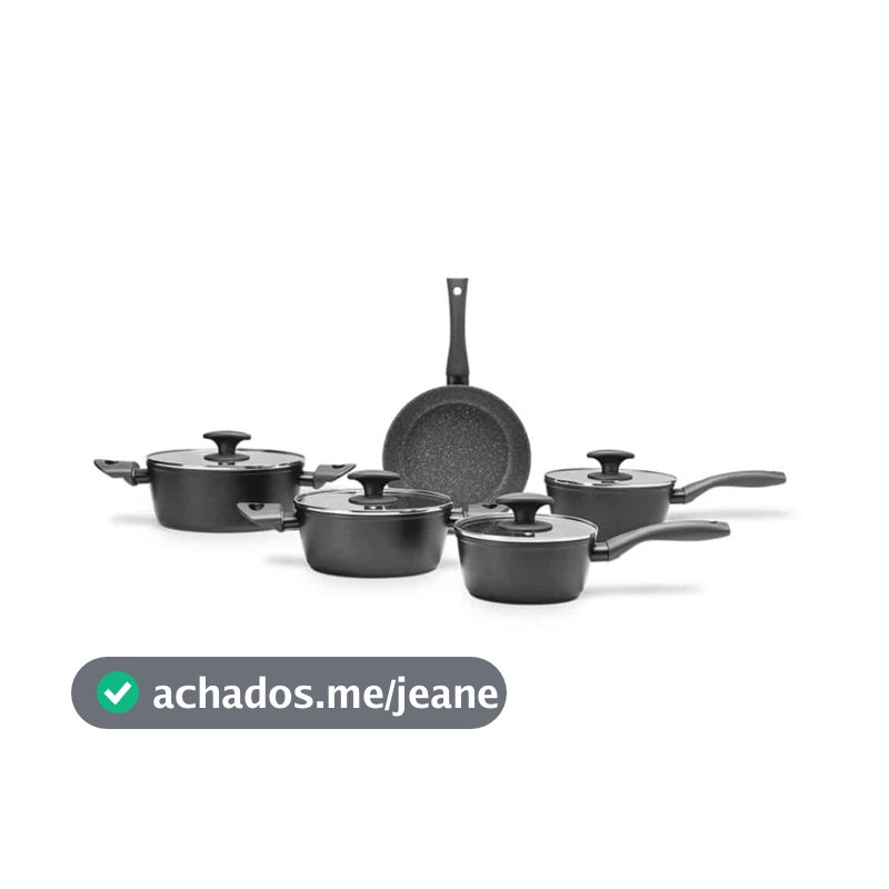 Conjunto de Panelas Ceramic Life Orion Brinox 5 peças