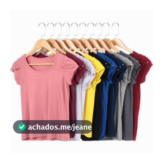 Kit 4 Blusa Feminina Manga Curta Dupla Tshirt Basica Blusinha