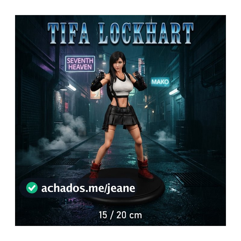 Miniatura Tifa Lockhart – Final Fantasy VII - Pintado a Mão