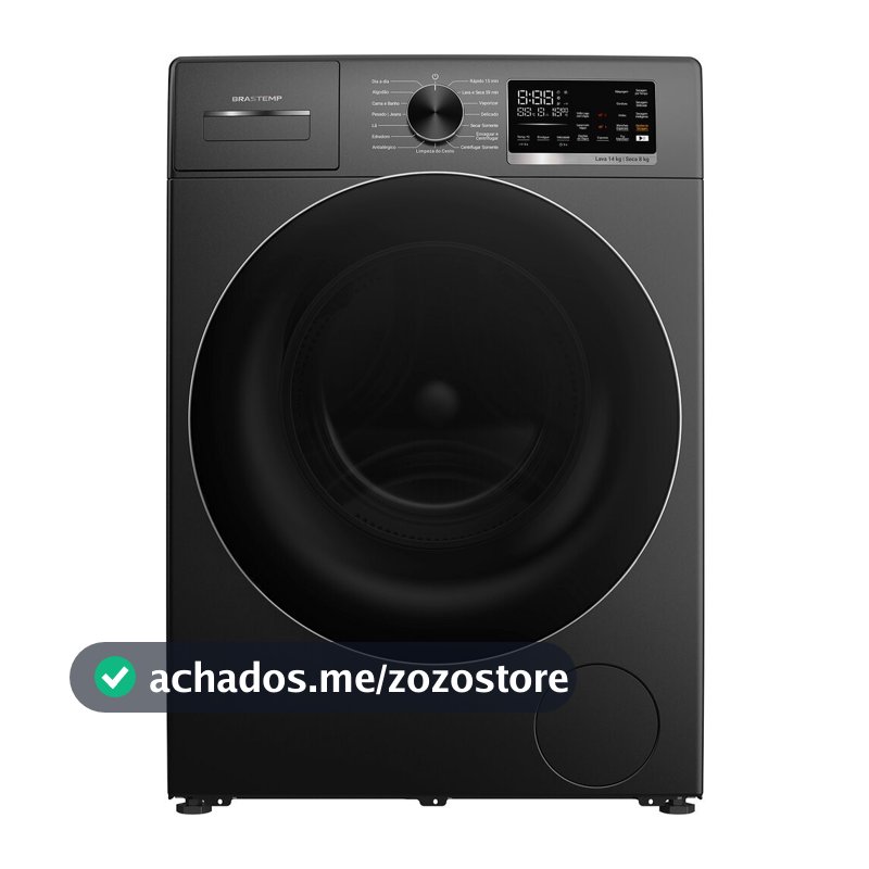 Lava e Seca Brastemp 14 kg 8 kg Lavagem e Secagem Inteligentes BNO14AS