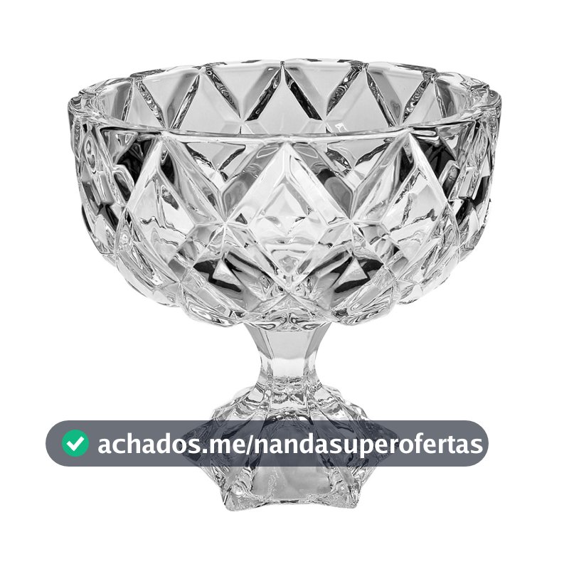 Bomboniere de Vidro 600ml - Centro De Mesa – Porta Bombons, Balas e Doces Decorativa