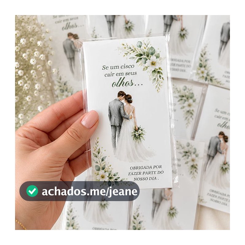 Lágrimas de Alegria Casamento Personalizado Kit Completo Lenço Saquinho Lembrancinha Casamento