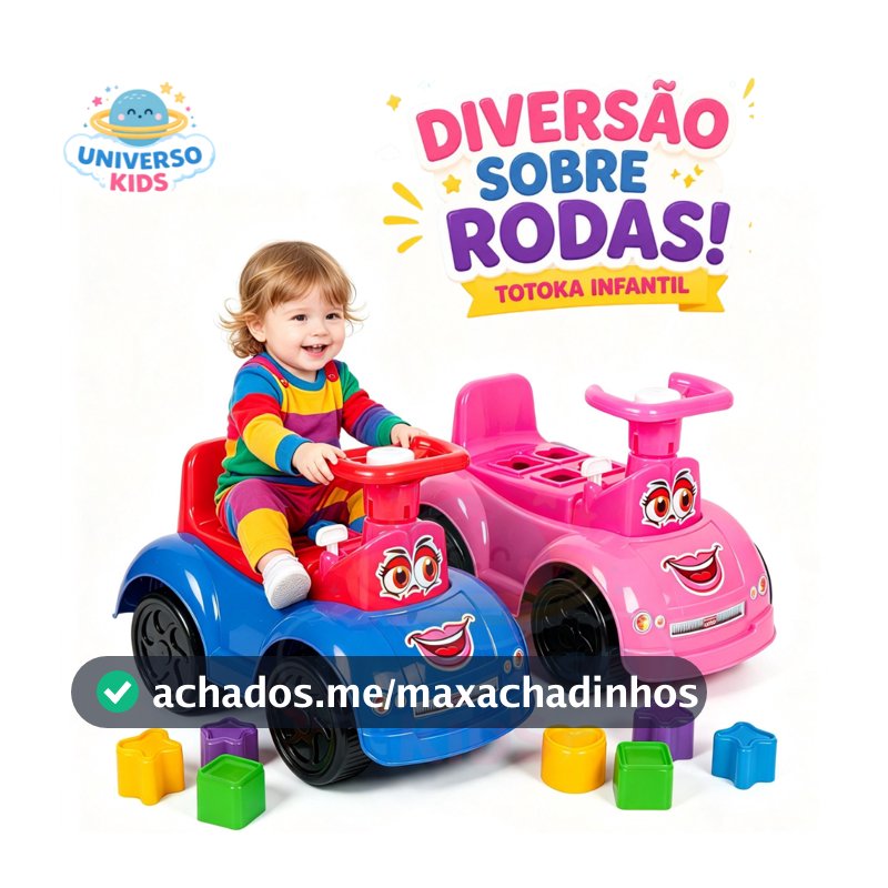 Totoka Totokinha Infantil Com Peças Geométricas Menina e Menino