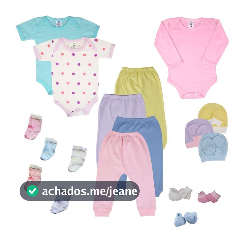 Kit 21 Pçs Maternidade Roupa De Bebê Menina E Menino