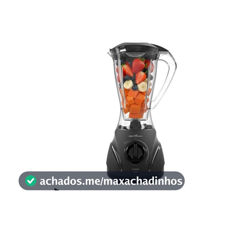 Liquidificador Britânia BLQ900A Plástico 600W 2,1L Preto
