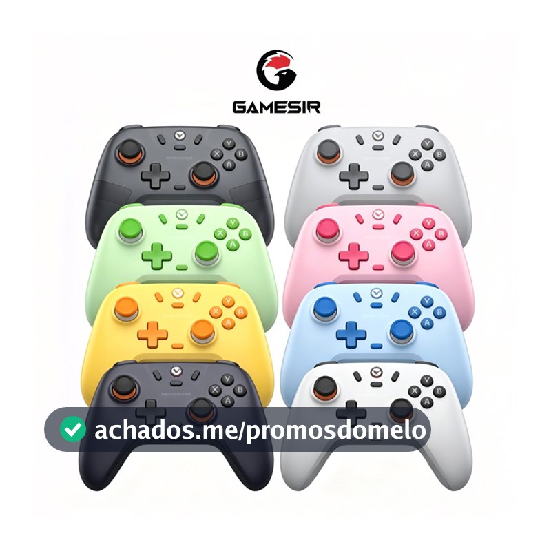 Controle GameSir T4 Nova Lite Sem Fio para PC Switch Android iOS Celular Steam com Hall Effect