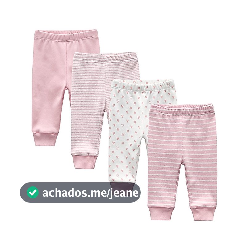 Kiddiezoom 4 Peças Quatro Estações Unissex Bebê Recém-Nascido Menino Menina Calças 100 % Algodão Macio De