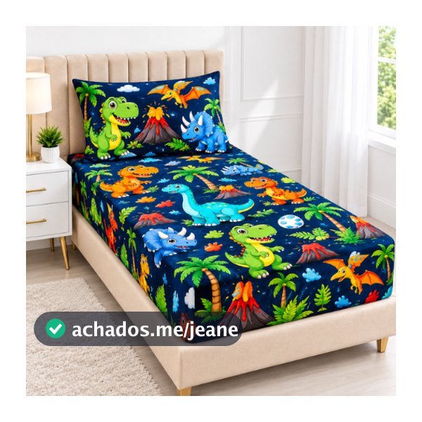 Lençol Infantil Solteiro 2 Peças Cama Box 170 Fios Premium cores Lisas e Estampas Menino e Menina