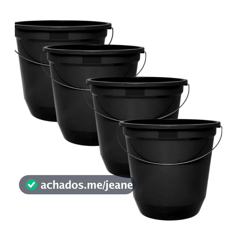 KIT 4 Baldes de limpeza 7,5 litros