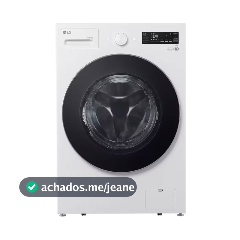 Lava e Seca Smart WD16WNTS6B 16kg com Inteligência Artificial AI DD LG
