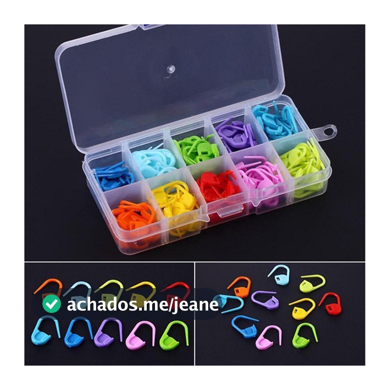 BOOM 100/120PCS kits De Gancho De Crochê DIY Ferramentas Artesanais De Travamento Clipe De Agulha