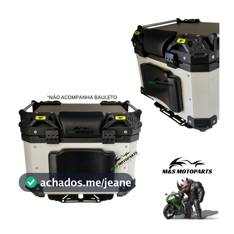 Encosto para baú de moto almofada para bauleto Impermeável