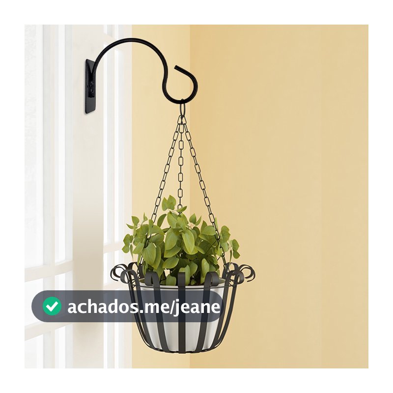 Suporte De Parede Para Vaso Planta Flores Acessórios Mangueira Multiuso Em Aço Carbono Resistente