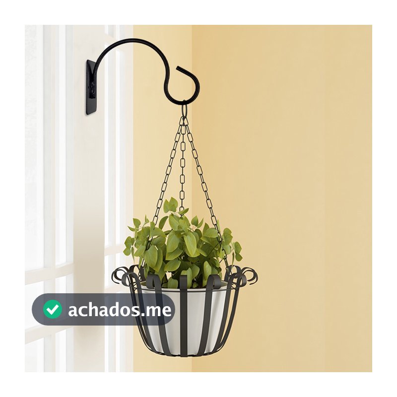 Suporte De Parede Para Vaso Planta Flores Acessórios Mangueira Multiuso Em Aço Carbono Resistente