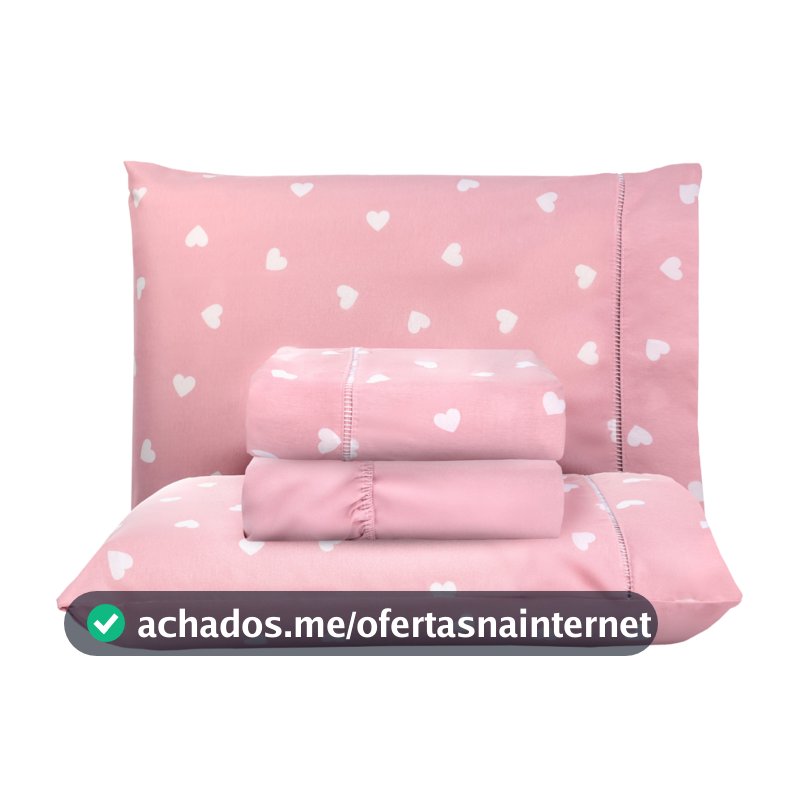 Fronha 70cm x 50cm Avulsa Ponto Palito Percal 180 Fios Estampado Toque Macio