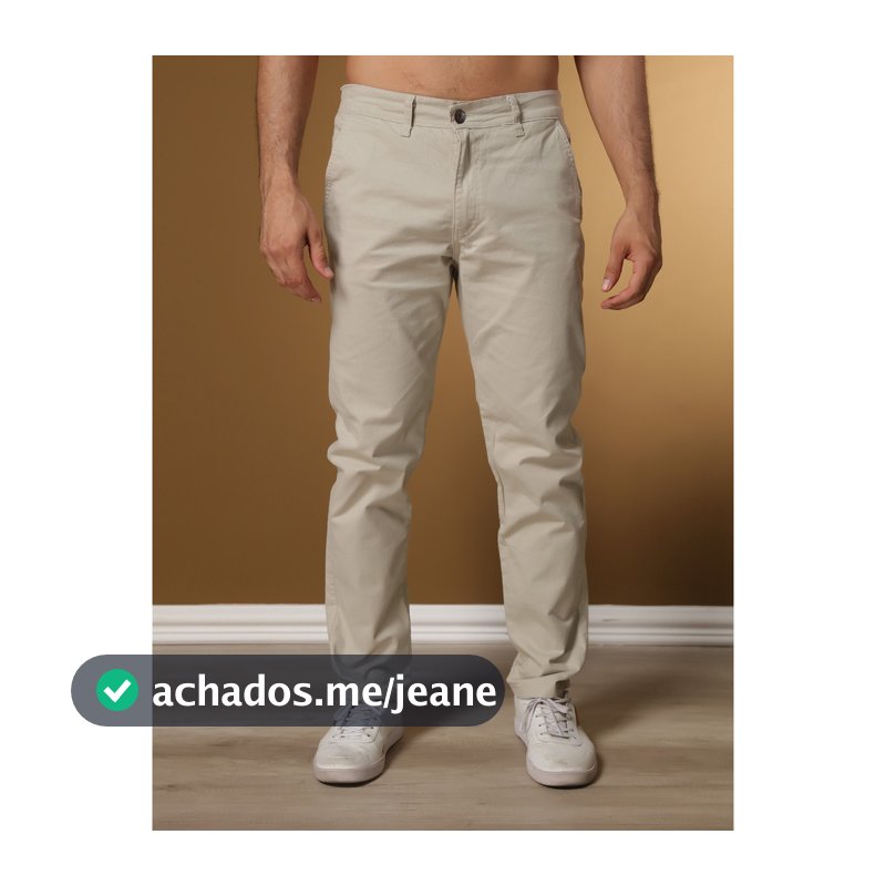 Calças Sarja Masculina Alfaiataria Esporte Fino Bolso Faca Bolso Embutido