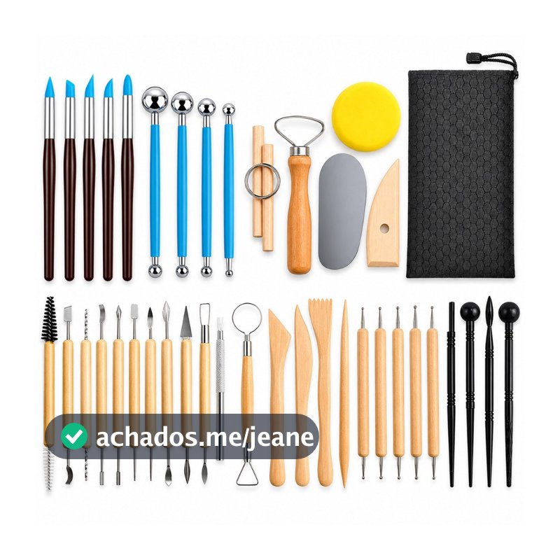 Kit 30/40 Peças Ferramentas Escultura Adequado Para Esculturas Em Argila E Cerâmica, Argila Modelagem Corte Ferramentas