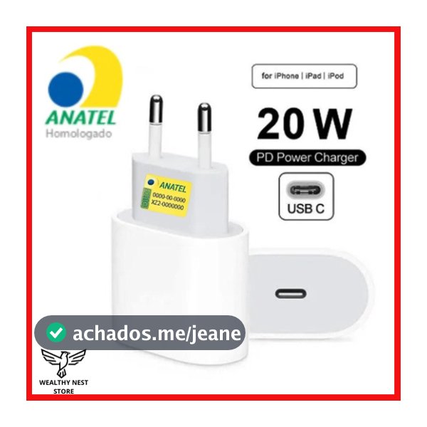 Fonte Carregador 20W/35W Rápido USB Cabo Tipo C Para Iphone 11 12 13 14 15 16 17 PRO MAX