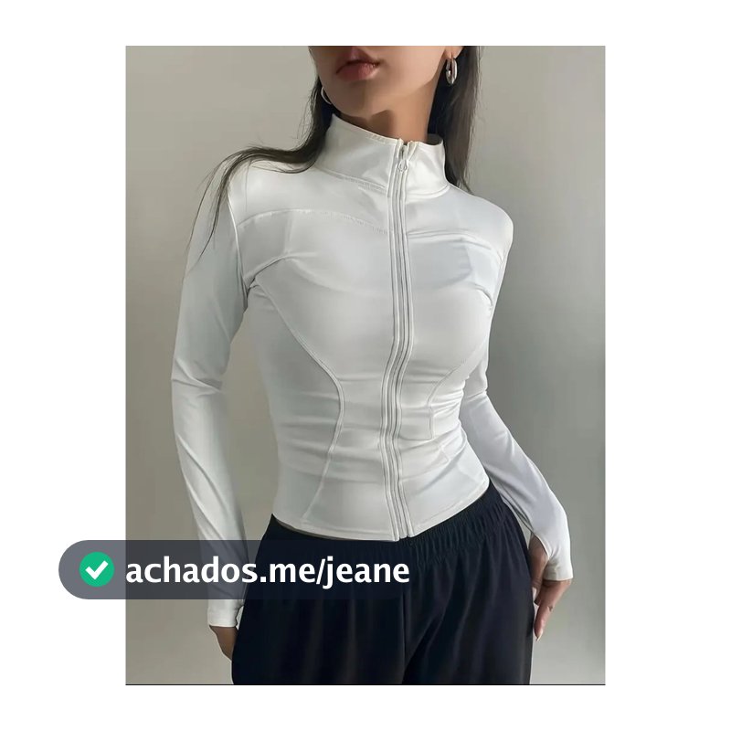 blusa manga longa gola alta academia suplex dia a dia inverno moda 2025