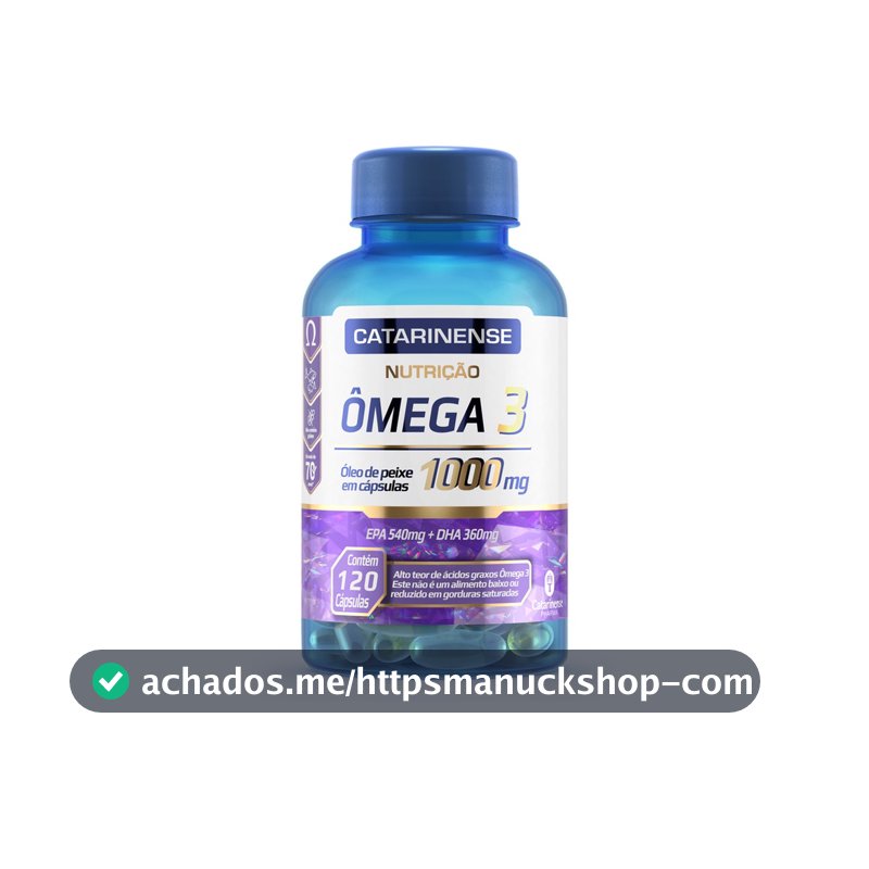 Ômega 3 Suplemento Alimentar Nutrição 1000mg 120 Cápsulas - Catarinense