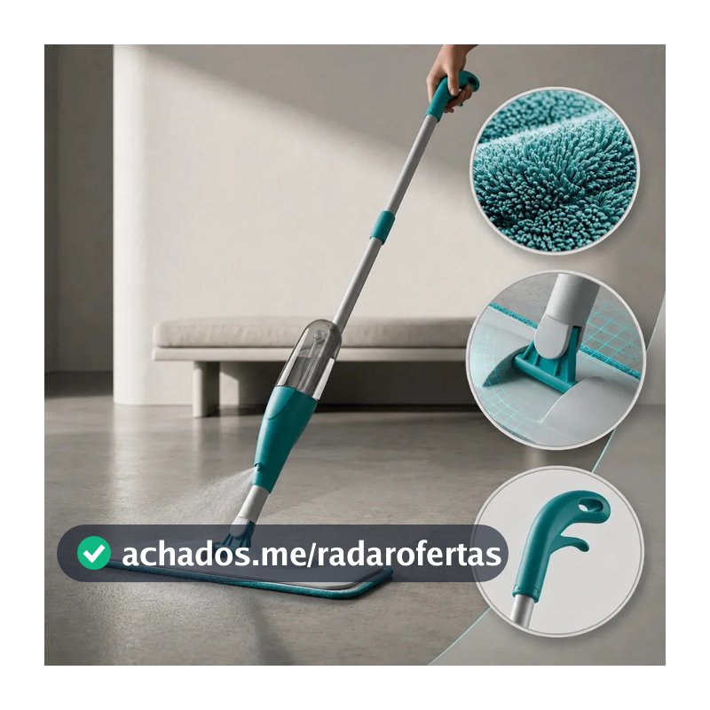 Mop Spray Com Reservatório Esfregão Vassoura Mágica