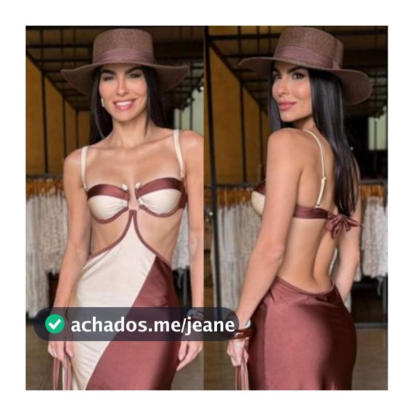 Conjunto Biquíni Feminino com Saída Longa Luxo Bicolor Recorte | Moda Praia Elegante Verão