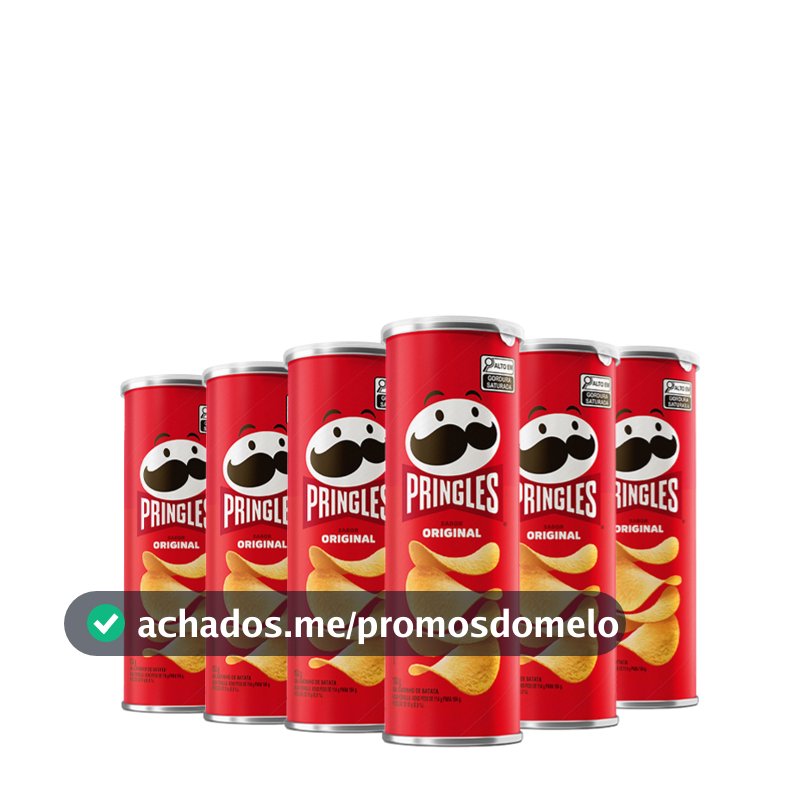 Kit Batata Pringles Original 6 Unidades