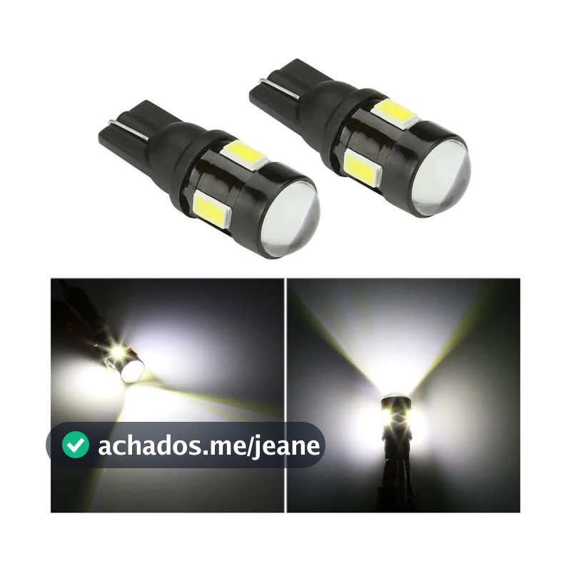 Par Lâmpada Pingo T10 6 Leds com Projetor