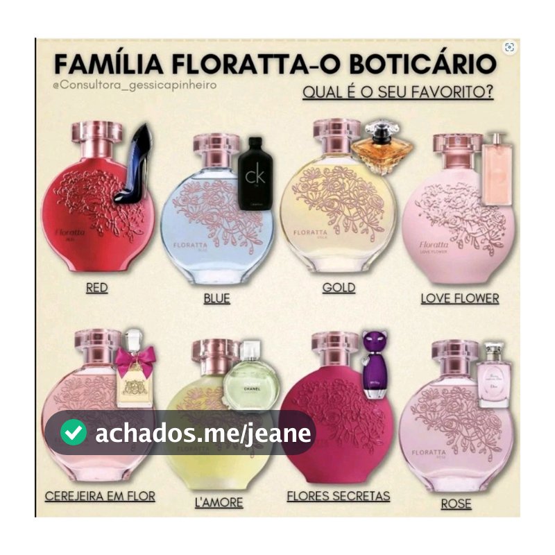 Floratta Red Flores Secretas Blue Rose 75ml e ou 30ml Perfume Feminino o Boticário Promoção Imperdível!!! Poucas Unidade