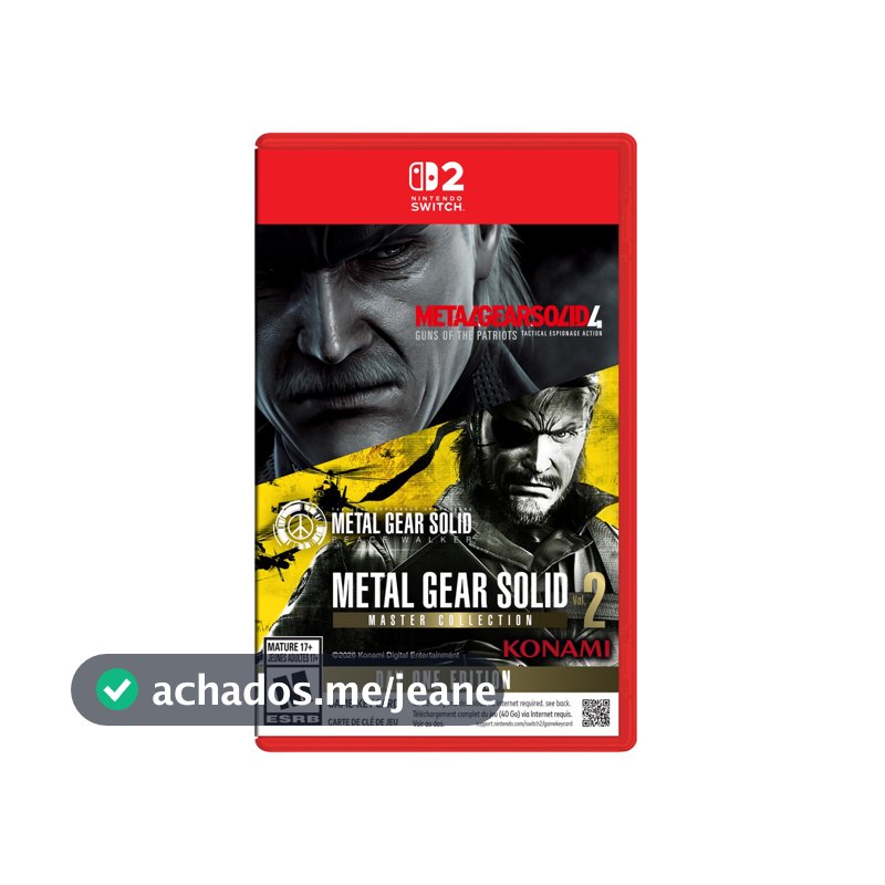 Metal Gear Solid Master Collection Vol 2 Switch 2