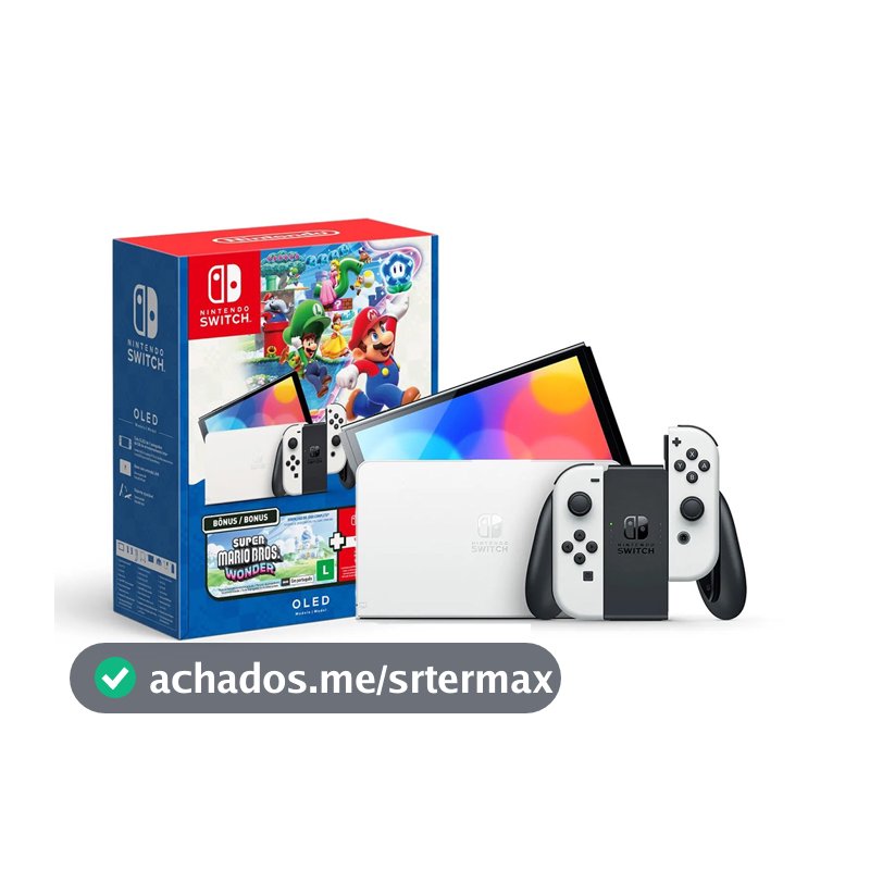 Nintendo Switch OLED Bundle Mario Bros. Wonder + NSO 3 Meses