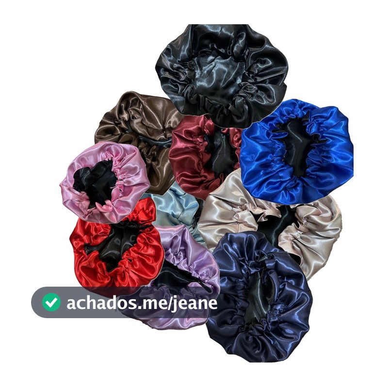 Atacado Kit C/12 Touca dupla de cetim face antifricção  - Fabricante