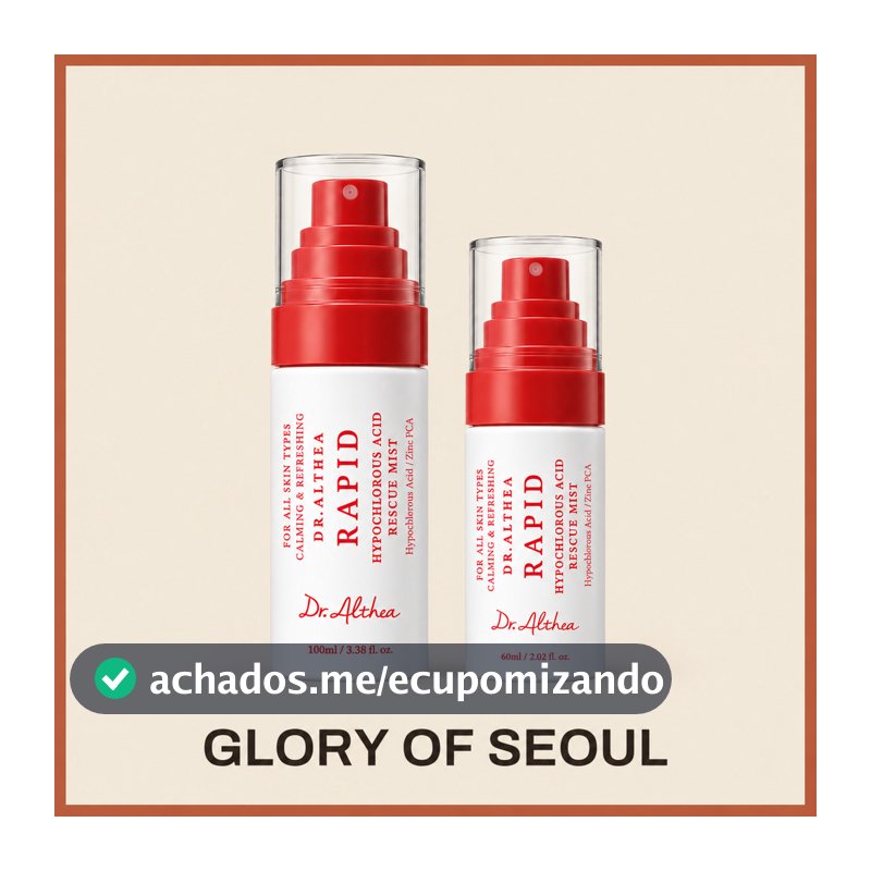 Dr.Althea Névoa De Resgate De Ácido Hipocloroso Rápido 60ml/100ml