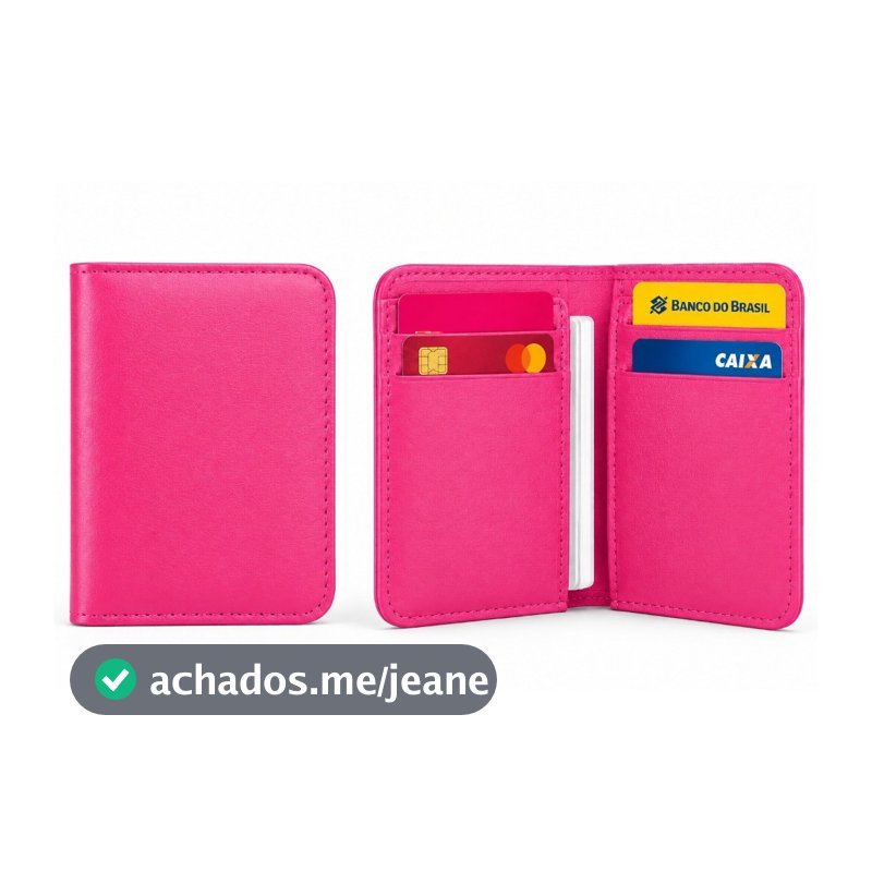 Kit 20 Carteiras Porta Cartões Para Revenda Slim CNH Cartões Compacta Brindes