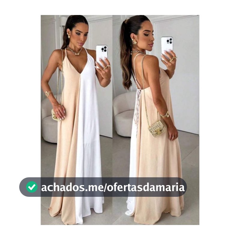 Vestido Longo Feminino Tecido Duna Elegante Tamanho Unico Puro Luxo