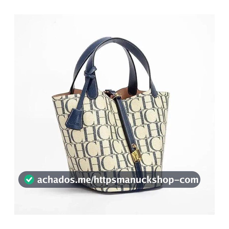 Bolsa Tote Feminina Monograma Balde Moda De Ombro Alça Superior Bloqueio Design Na Uso Diário Viagem Trabalho Estilo Ele