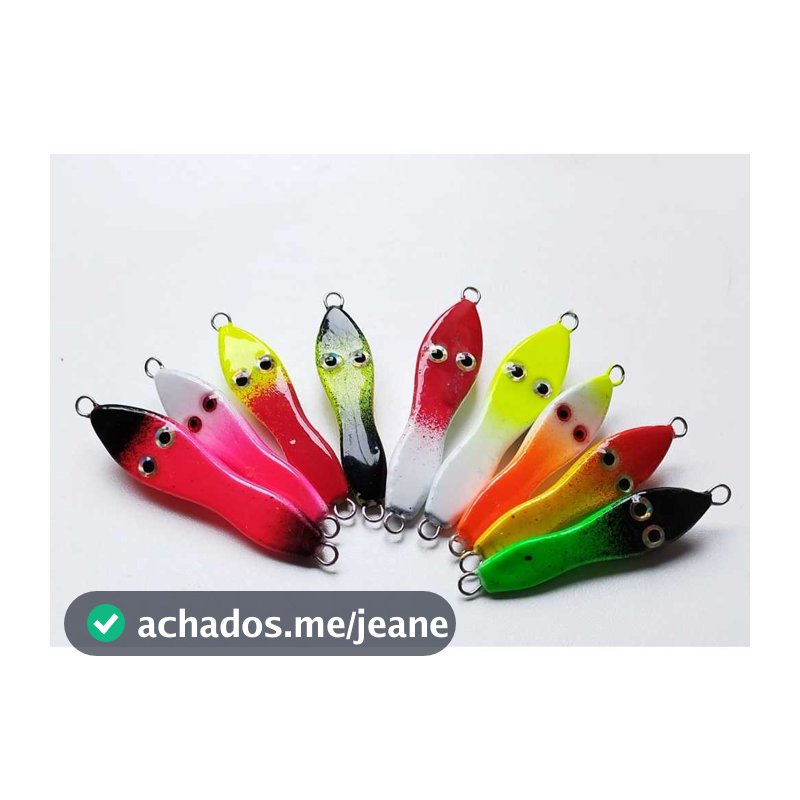 kit 5 unidades de Jumping Jig Sapinho 35g 22g 50 g + 2 Assist Hook Robalo Isca artificial Jig head