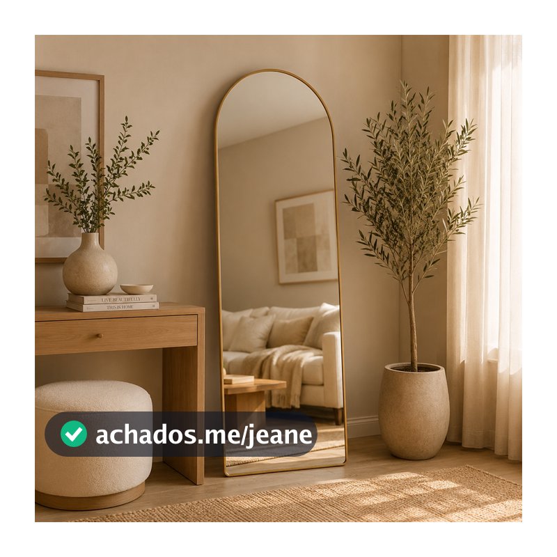 Espelho Portal 160x70cm Corpo Inteiro Grande Para Loja Estúdio Recepção Sofisticado