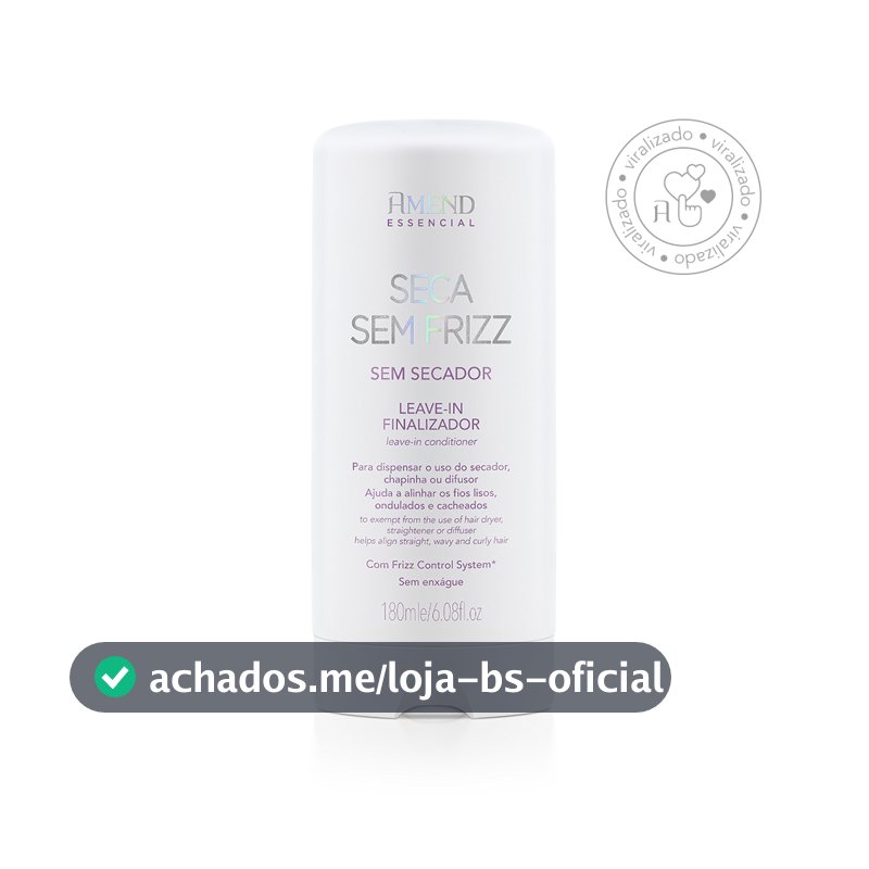 Amend Essencial Seca Sem Frizz Leave-In 180ml