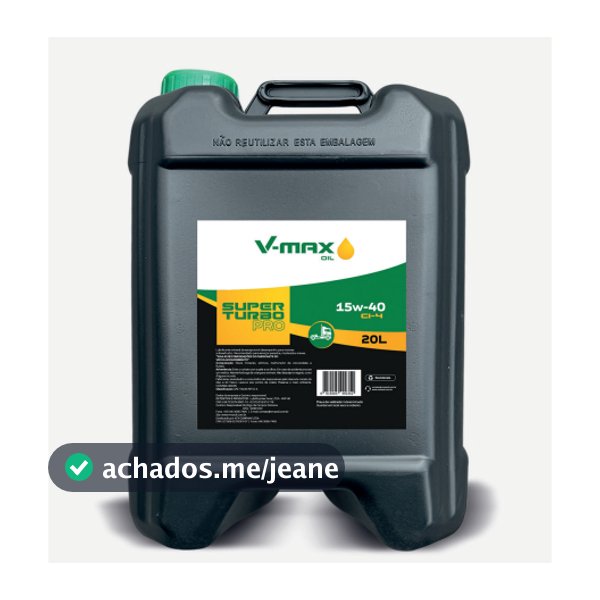 Oleo Lubrificante Motor Diesel 15w40 Ci4 20 Litros Top Turbo V-Max