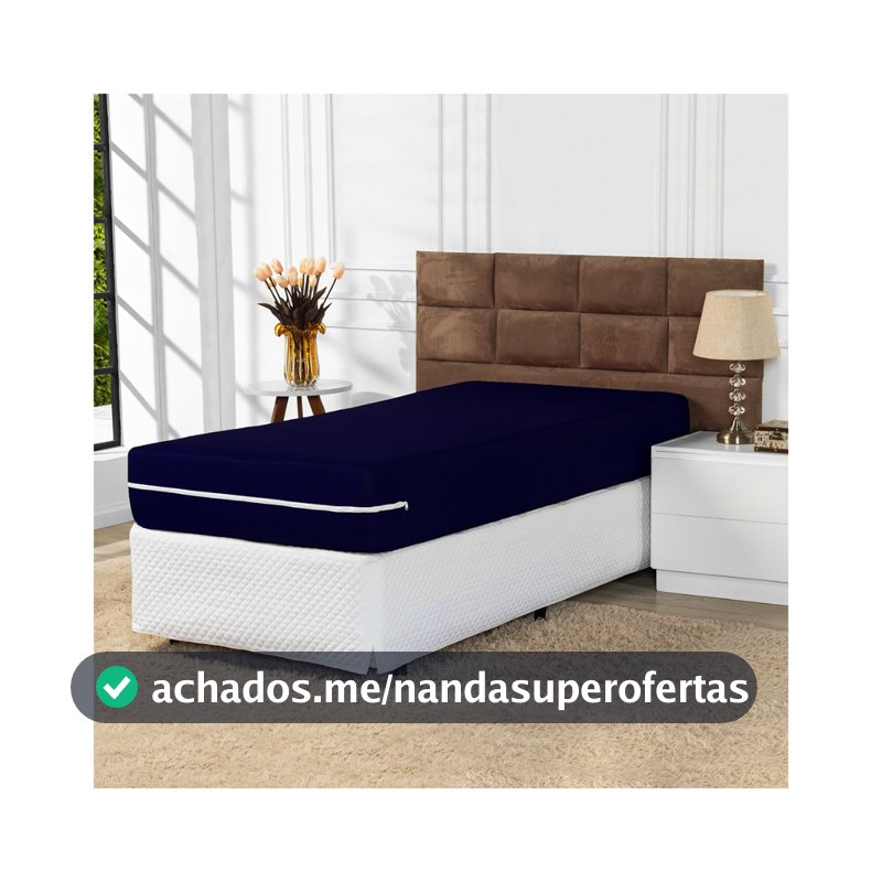 Capa De Colchão Solteiro Malha Gel Com Zíper