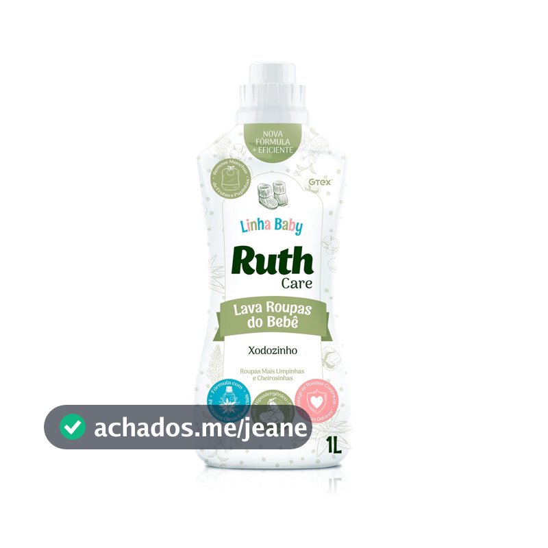Lava Roupas Liquido Ruth Care Xodozinho - 1l