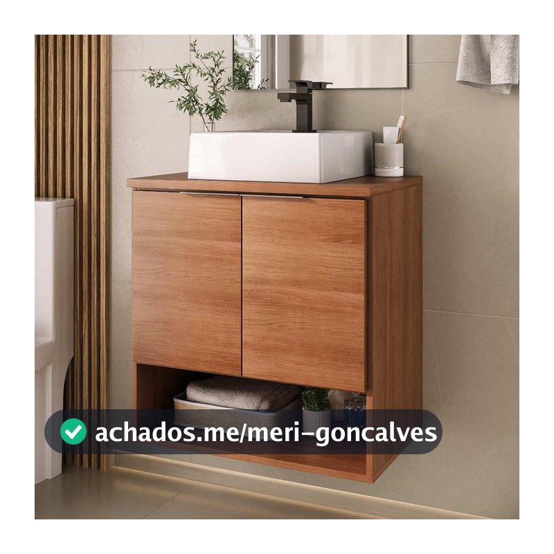 Gabinete Banheiro POP 60cm (armario + cuba)