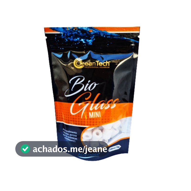 Mídia Bio Glass Mini 100ml/70g OceanTech Cerâmica mais porosa