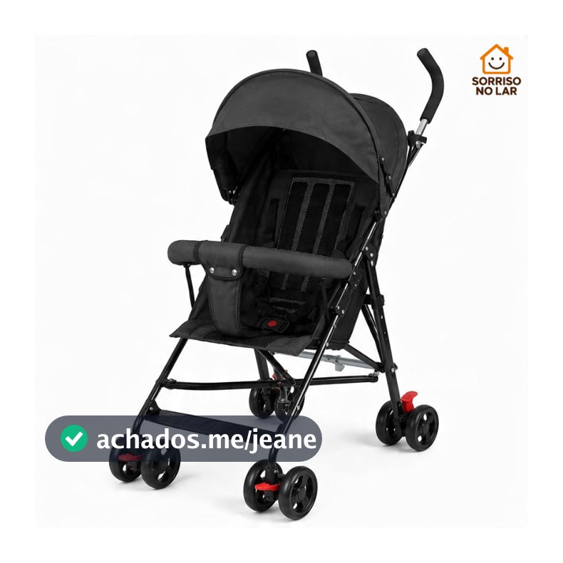 Carrinho De Bebê Passeio Guarda Chuva  4 Rodas Toque Dobrável Leve Seguro