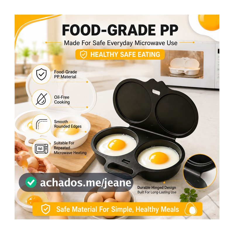 Grau Alimentício Plástico Microondas Cozinhar Ovos Vapor Conveniente Cozinha Molde Ovo Poacher Gadgets Frito Ferramenta