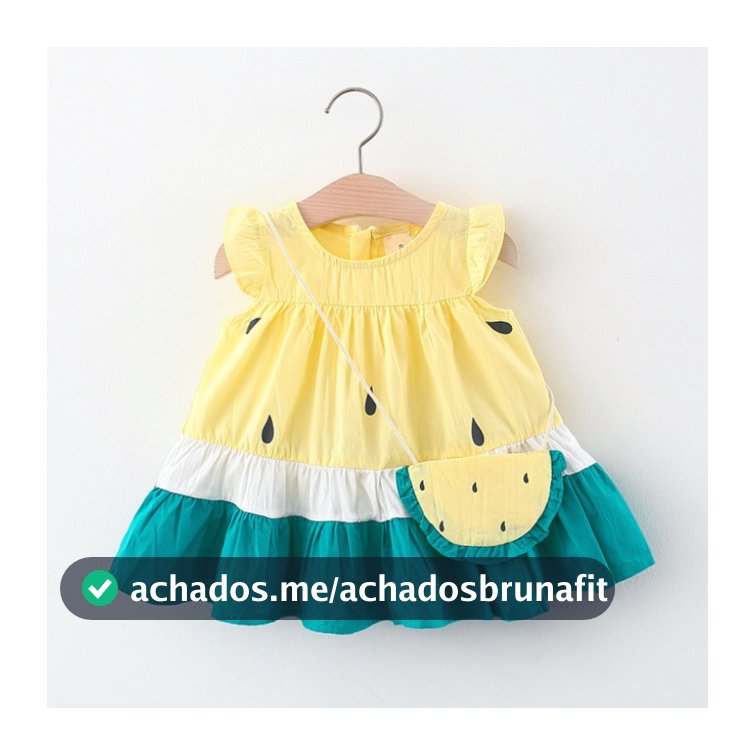 Roupas De Bebê Baby Clothes Girl Cute Watermelon Vestido De Verão Algodão Para Crianças