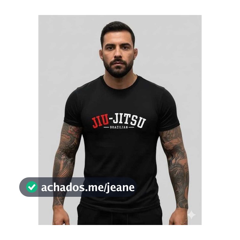 Camiseta Masculina JiuJitsu Confortável Camisa Algodão 30.1 Premium Caminhada Passeio Envio imediato